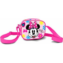 BOLSO BANDOLERA 3D FLORAL MINNIE DISNEY