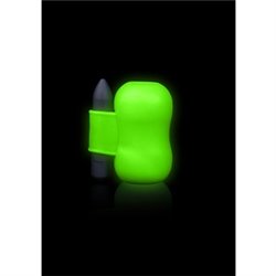 OUCH! - MASTURBADOR CON VIBRADOR FLUORESCENTE - GLOW IN THE DARK