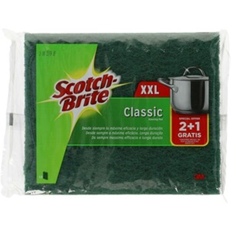 ESTROPAJO SCOTCH BRITE 2+1 GRANDE VERDE