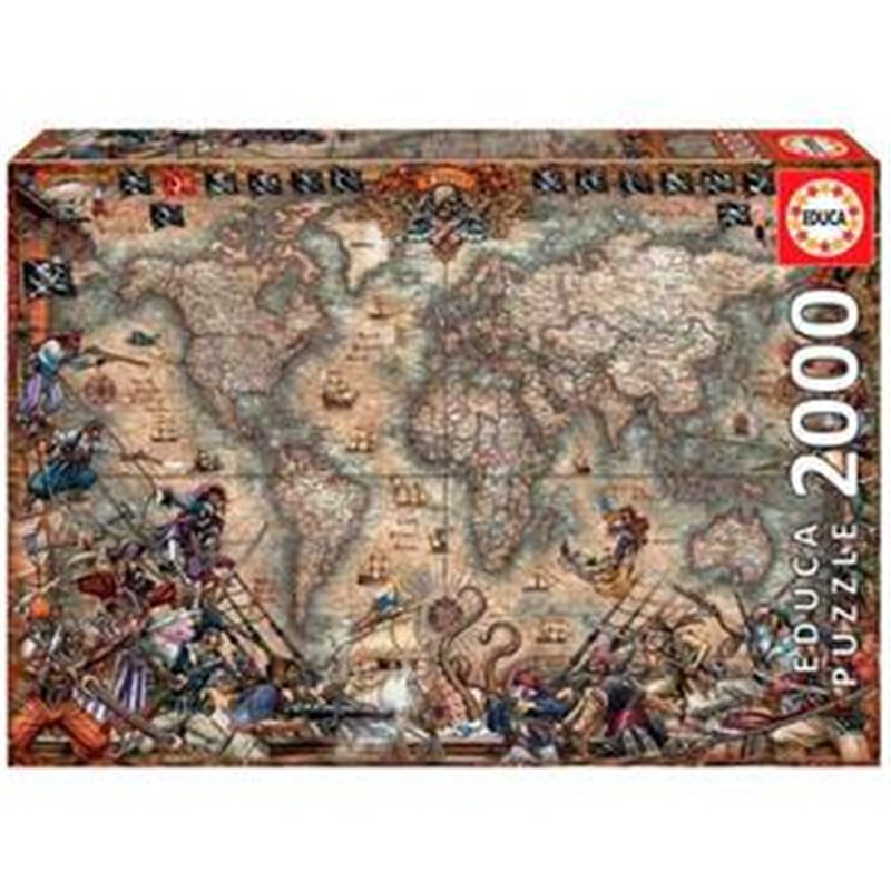 PUZZLE 2000 PZAS. MAPA DE PIRATAS