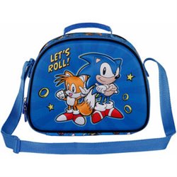 BOLSA PORTAMERIENDAS 3D LETS ROLL SONIC THE HEDGEHOG