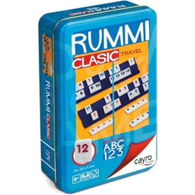 RUMMI VIAJE EN CAJA METAL 12X19