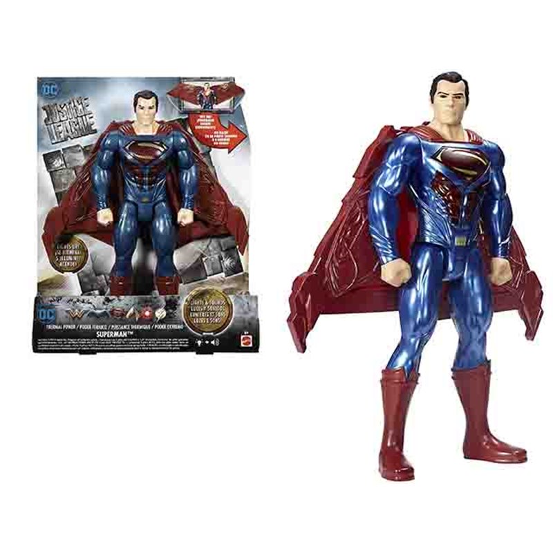 FIGURA SUPERMAN 30CM CON LUZ Y SONIDO