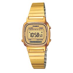 RELOJ CASIO DORADO RETRO LA670WEGA-9EF