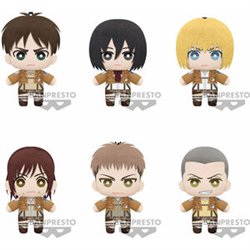 EXPOSITOR 9 PELUCHES TOMONUI SERIES 1 ATTACK ON TITAN 15CM SURTIDO