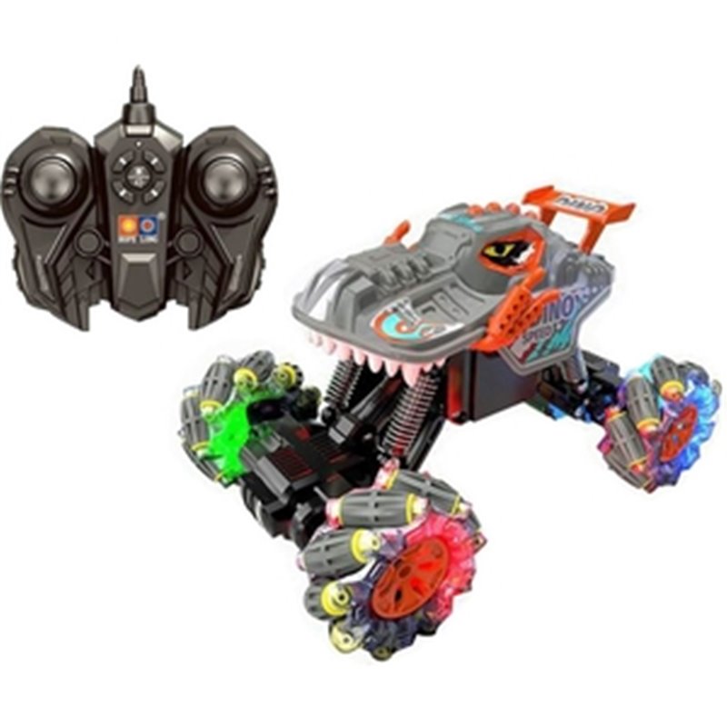 COCHE RADIO CONTROL DINO 20 CM 7 FUNCIONES 2 COLORES SURTIDOS