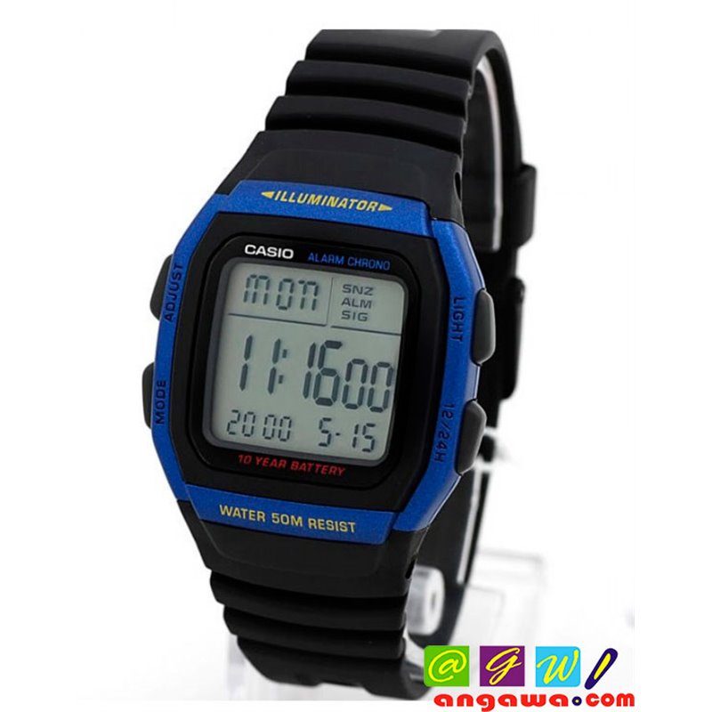 RELOJ CASIO MODELO W-96H-2A