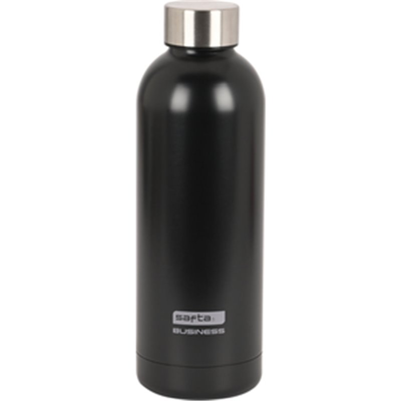 BOTELLA TERMO ACERO INOXIDABLE 500ML SAFTA BUSINESS "BLACK"