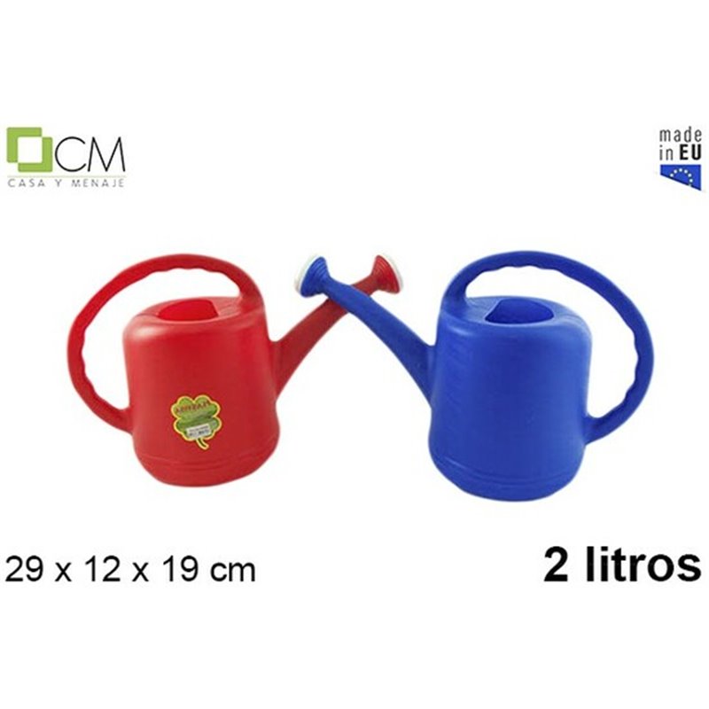 REGADERA PLASTICO 2 LT Colores surtidos