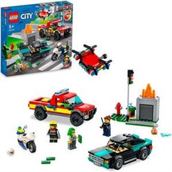 RESCATE BOMBEROS Y POLICIA LEGO