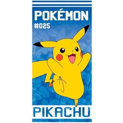 TOALLA PIKACHU POKEMON ALGODON