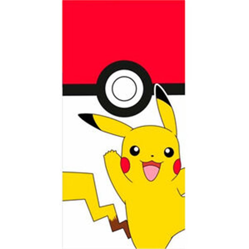 TOALLA PIKACHU POKEBALL POKEMON ALGODON