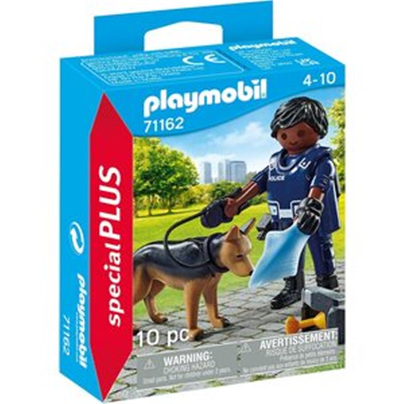 POLICIA CON PERRO PLAYMOBIL