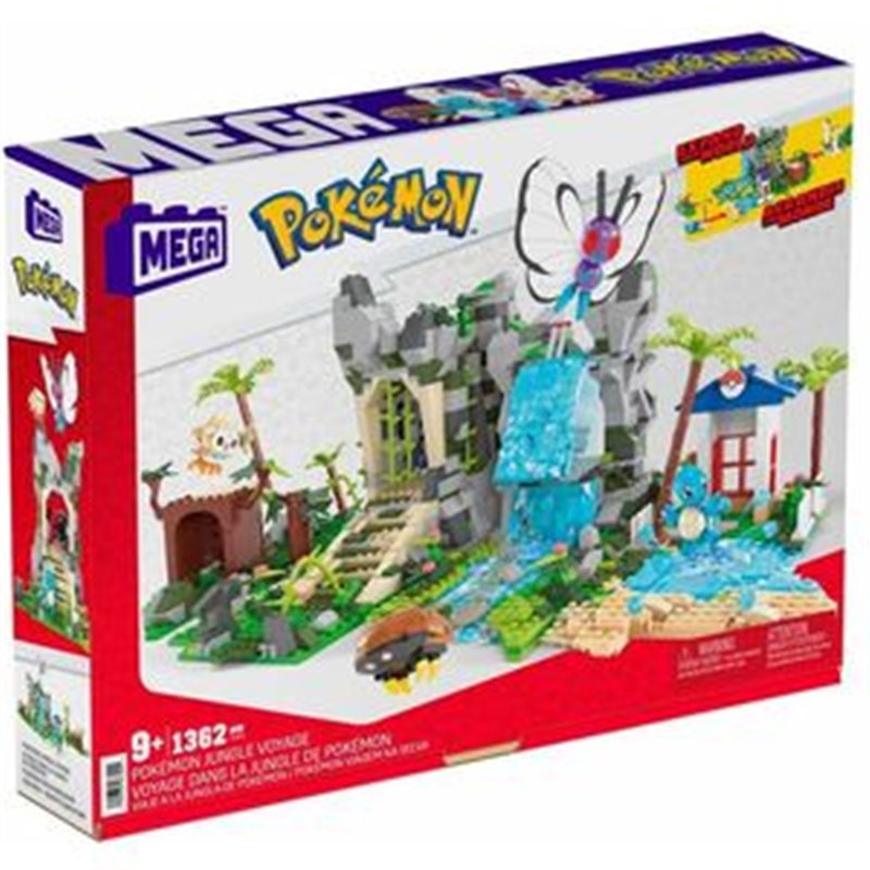 KIT CONSTRUCCION MEGA CONSTRUX JUNGLE VOYAGE POKEMON 1362PZS