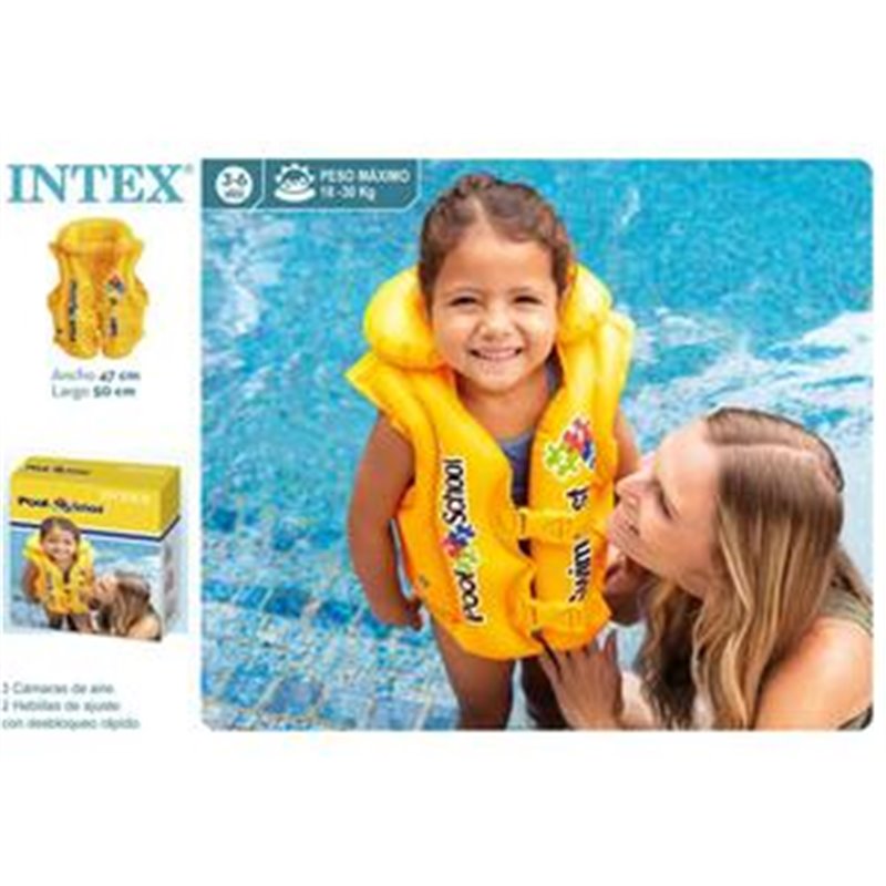 CHALECO HINCHABLE POOL SCHOOL 50X47