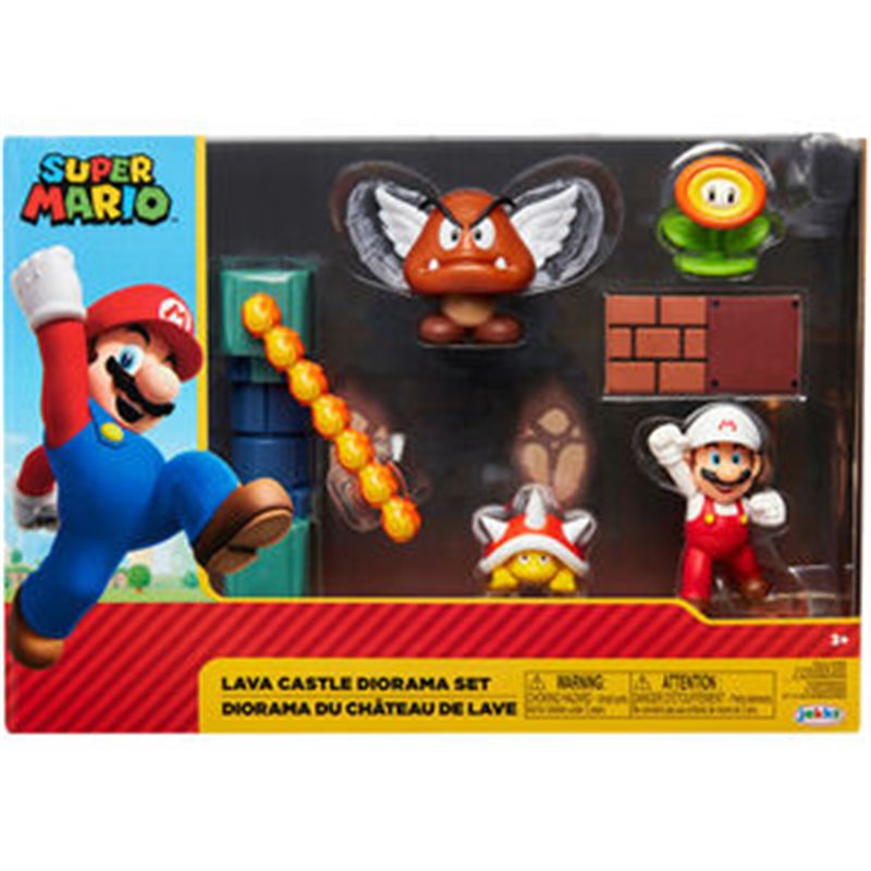 BLISTER DIORAMA CASTILLO DE LAVA SUPER MARIO NINTENDO