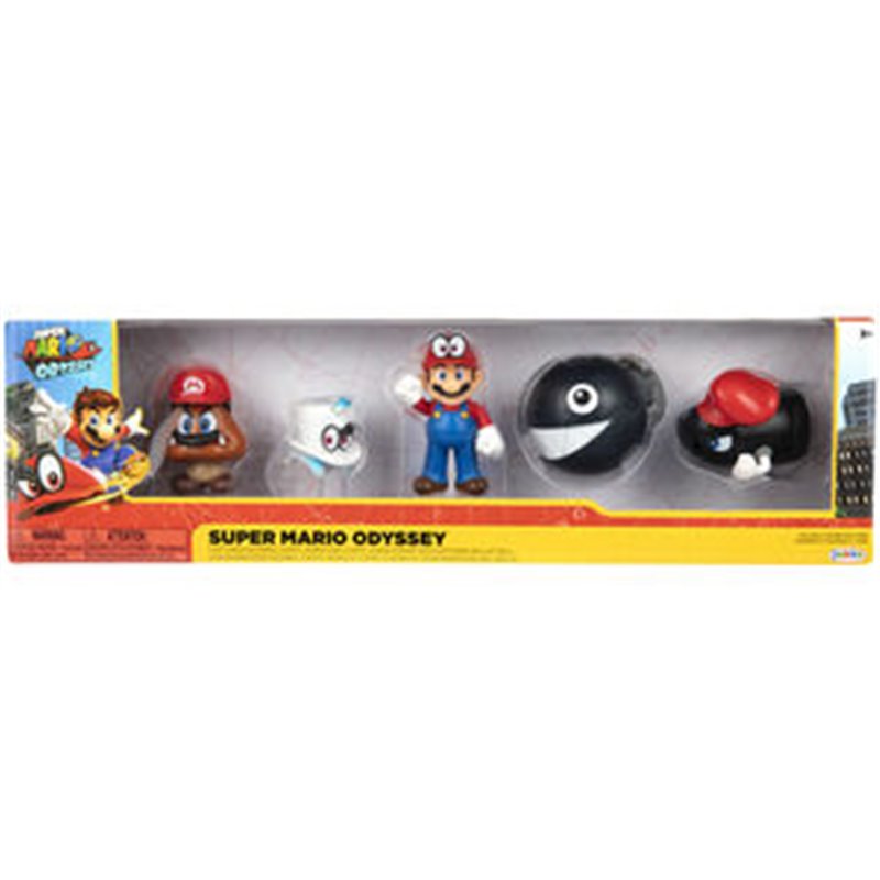 BLISTER 5 FIGURAS SUPER MARIO BROS 6,5CM