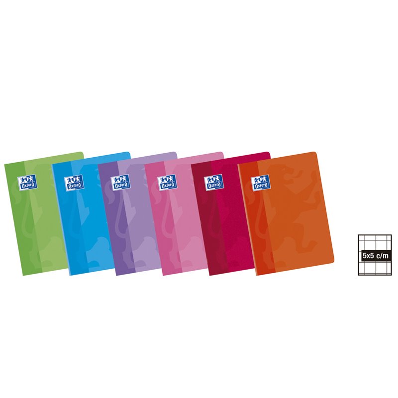 LIBRETA A5 OXFORD CUADRICULA 5X5 48H