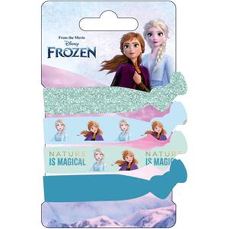 ACCESORIOS PELO ELÁSTICOS 4 PIEZAS FROZEN II MULTICOLOR