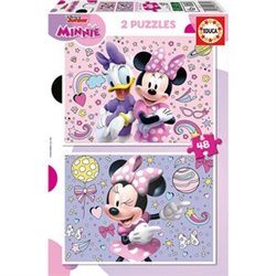 PUZZLE 2X48 PIEZAS. MINNIE