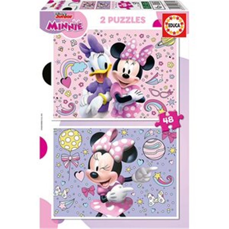 PUZZLE 2X48 PIEZAS. MINNIE