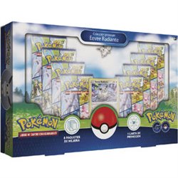 CAJA JUEGO CARTAS COLECCIONABLES EEVEE RADIANTE POKEMON GO