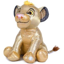 PELUCHE SIMBA EL REY LEON GLITTER 100TH ANNIVERSARY DISNEY 28CM