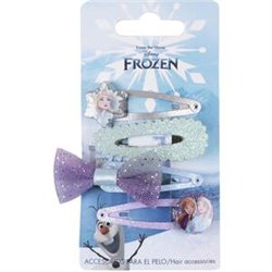 ACCESORIOS PELO CLIPS 4 PIEZAS FROZEN BLUE