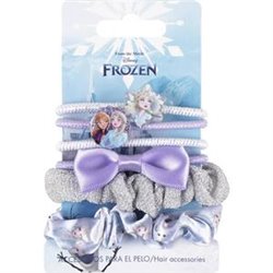 ACCESORIOS PELO ELÁSTICOS 6 PIEZAS FROZEN BLUE