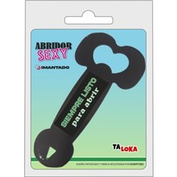 ABRIDOR METALICO IMANTADO CON FORMA DE PENE - MODELO 2