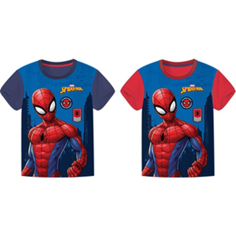 CAMISETAS SURT. 2 DISEÑOS 3-8 AÑOS SPIDER-MAN "HERO"