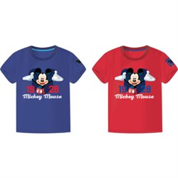 CAMISETAS SURT. 2 DISEÑOS 3-8 AÑOS MICKEY MOUSE "ONLY ONE"