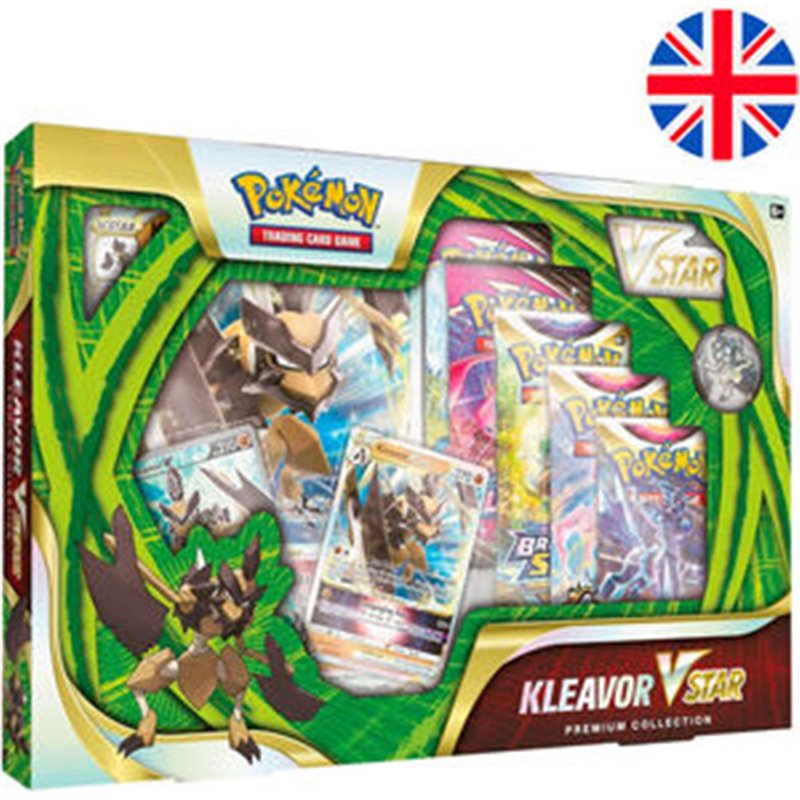 BLISTER JUEGO CARTAS COLECCINABLES KLEAVOR VSTAR POKEMON INGLES