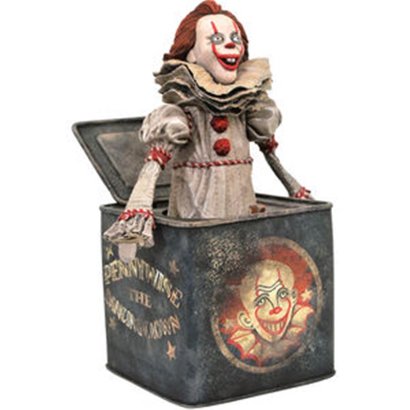 FIGURA DIORAMA PENNYWISE EN CAJA SORPRESA IT CHAPTER 2 23CM