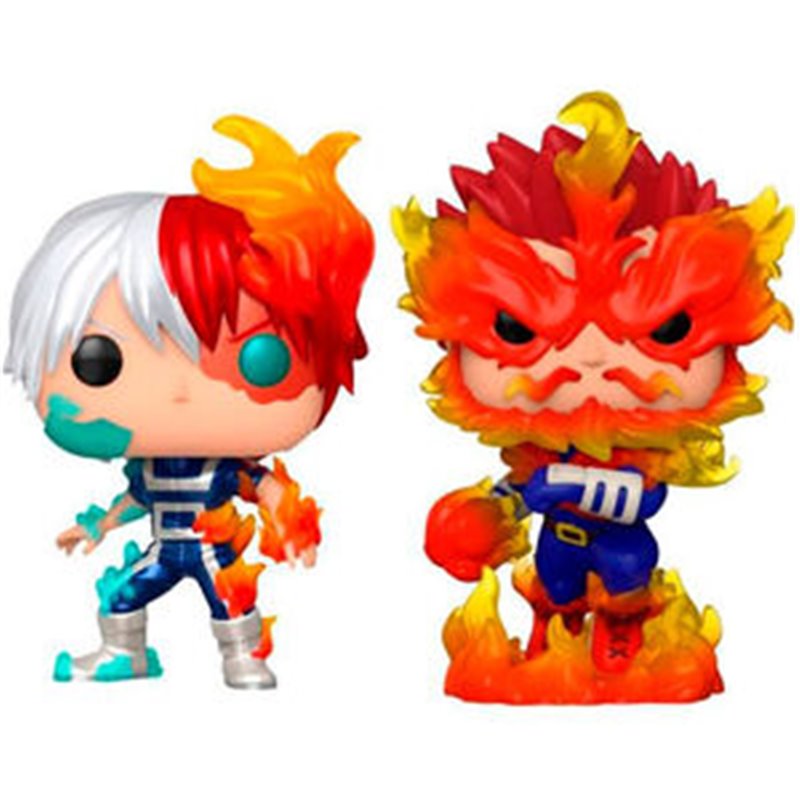 BLISTER 2 FIGURAS POP MY HERO ACADEMIA SHOTO TODOROKI & ENDEAVOR EXCLUSIVE