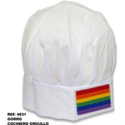 GORRO COCINERO CON BANDERA LGBT