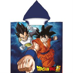 PONCHO TOALLA DRAGON BALL SUPER MICROFIBRA