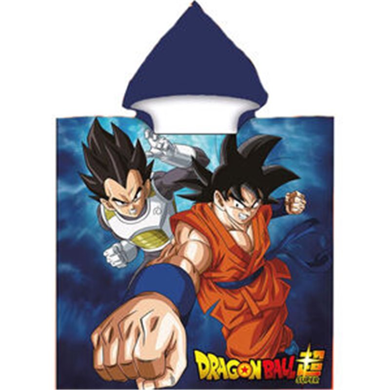 PONCHO TOALLA DRAGON BALL SUPER MICROFIBRA