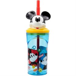 MICKEY VASO PAJITA FIGURA 3D 360 ML