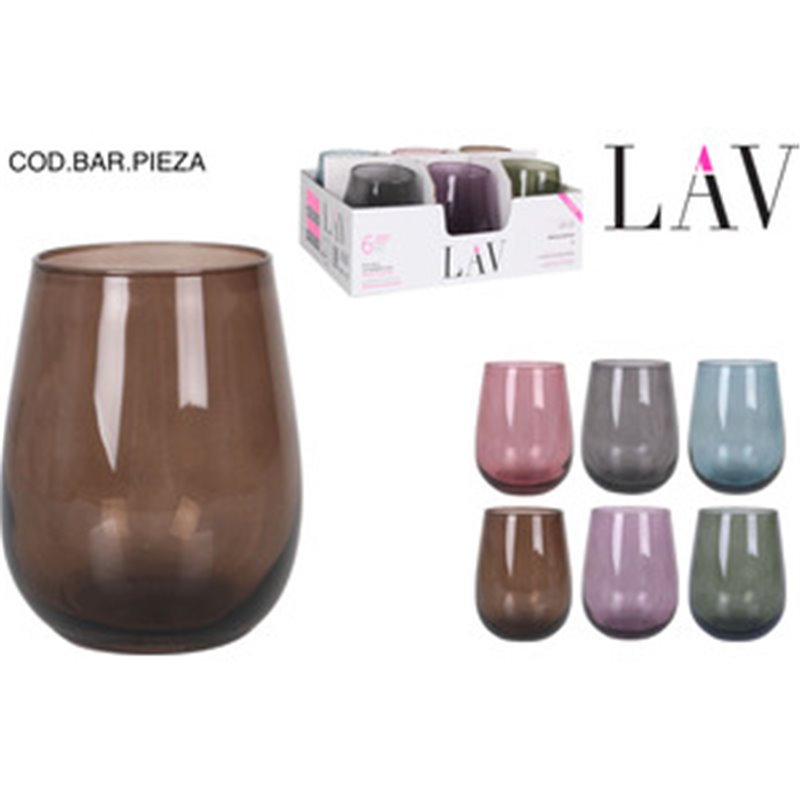 VASO 360CC SURTIDO COLORES PASTEL GAIA