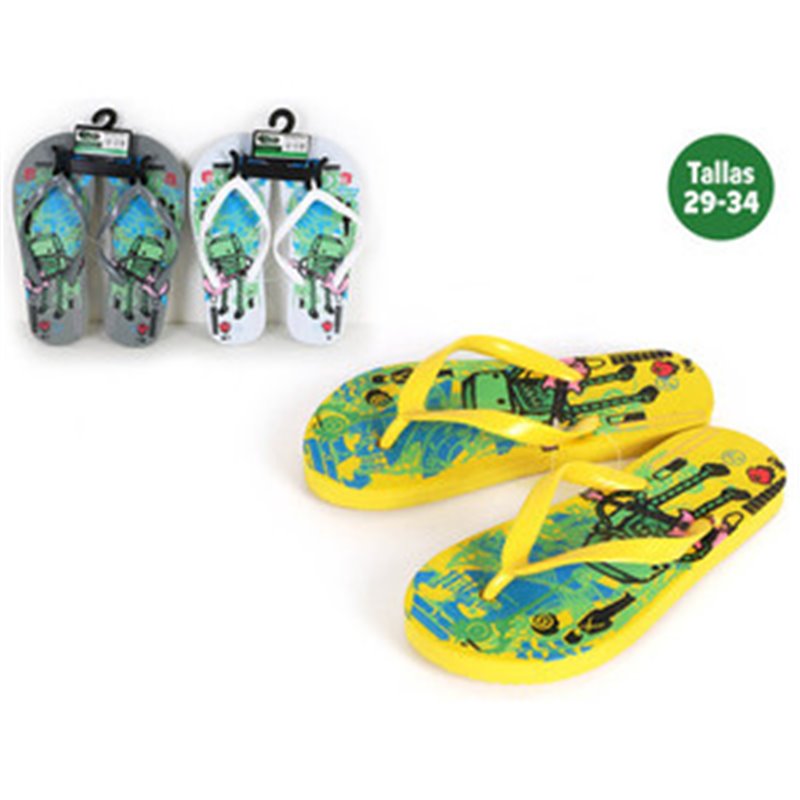 ZAPATILLAS PLAYA NIÑOS ROBOT AMARILLAS TALLA 29