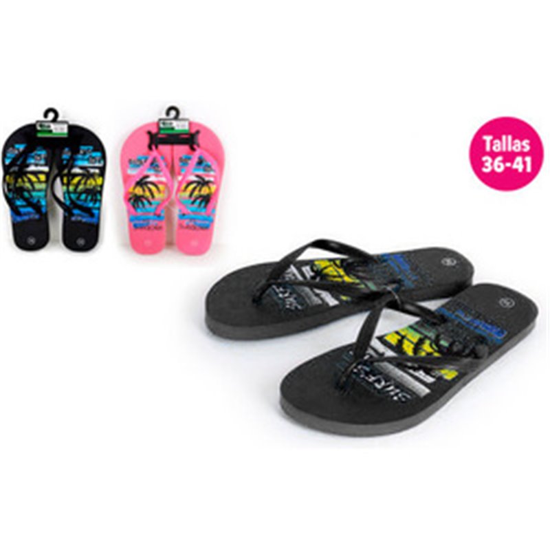 ZAPATILLAS PLAYA DISEÑO BEACH NEGRO TALLA 36