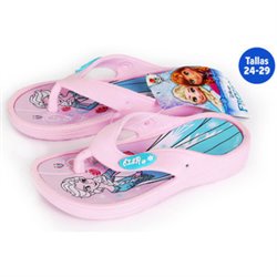 CHANCLAS VERANO INFANTILES FROZEN ROSA TALLA 24