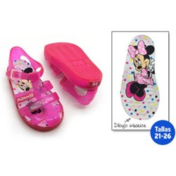 ZAPATILLAS VERANO INFANTILES MINNIE FUCSIA TALLA 21