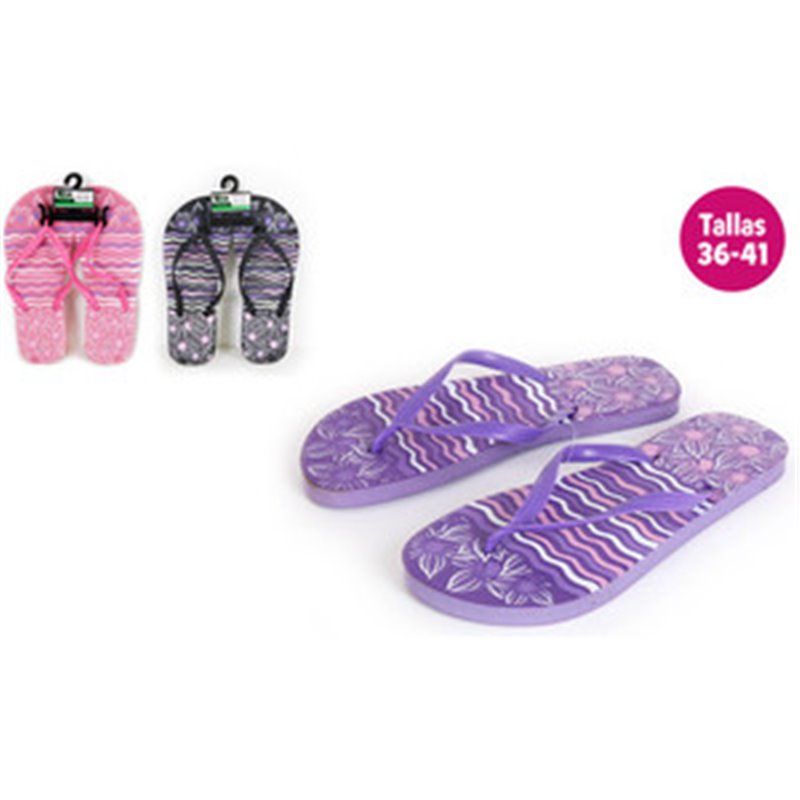 ZAPATILLAS PLAYA DISEÑO OCEAN MORADO TALLA 36