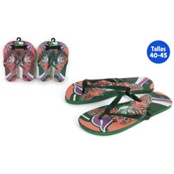 ZAPATILLAS PLAYA DISEÑO TIGRE VERDE TALLA 40