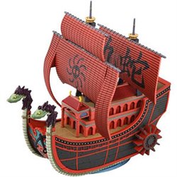 FIGURA MODEL KIT NINE SNAKE KUJA PIRATE SHIP ONE PIECE 15CM