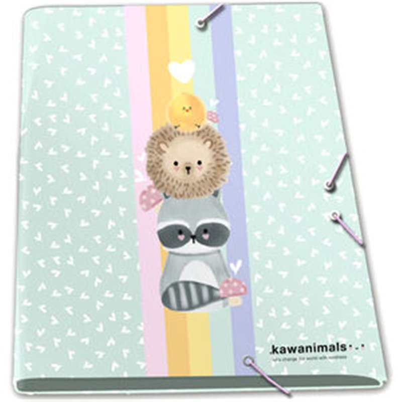 CARPETA A4 BOSQUE KAWANIMALS SOLAPAS