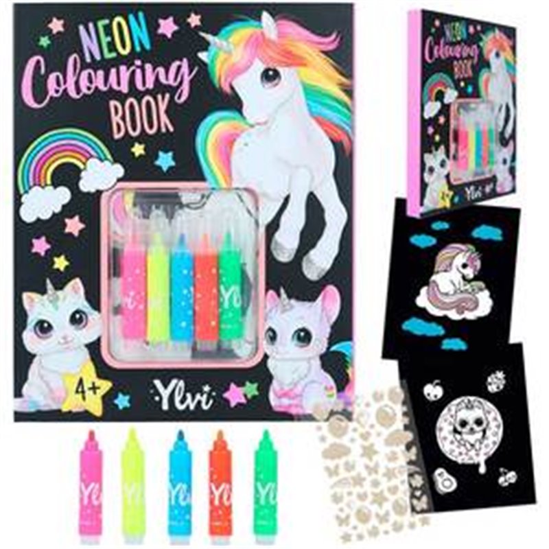 LIBRO DE COLOREAR NEON SET YLVI