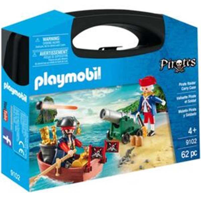 MALETIN PIRATA Y SOLDADO PLAYMOBIL